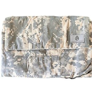 Unshattered Camo Clutch Recycled Military Canvas Handmade USA Army Bag